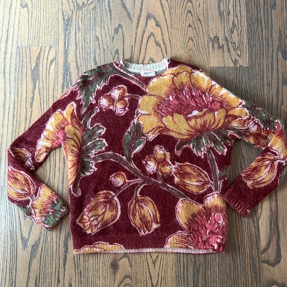 Sezane Boris Sweater Jumper in Orche/Prune Size XS